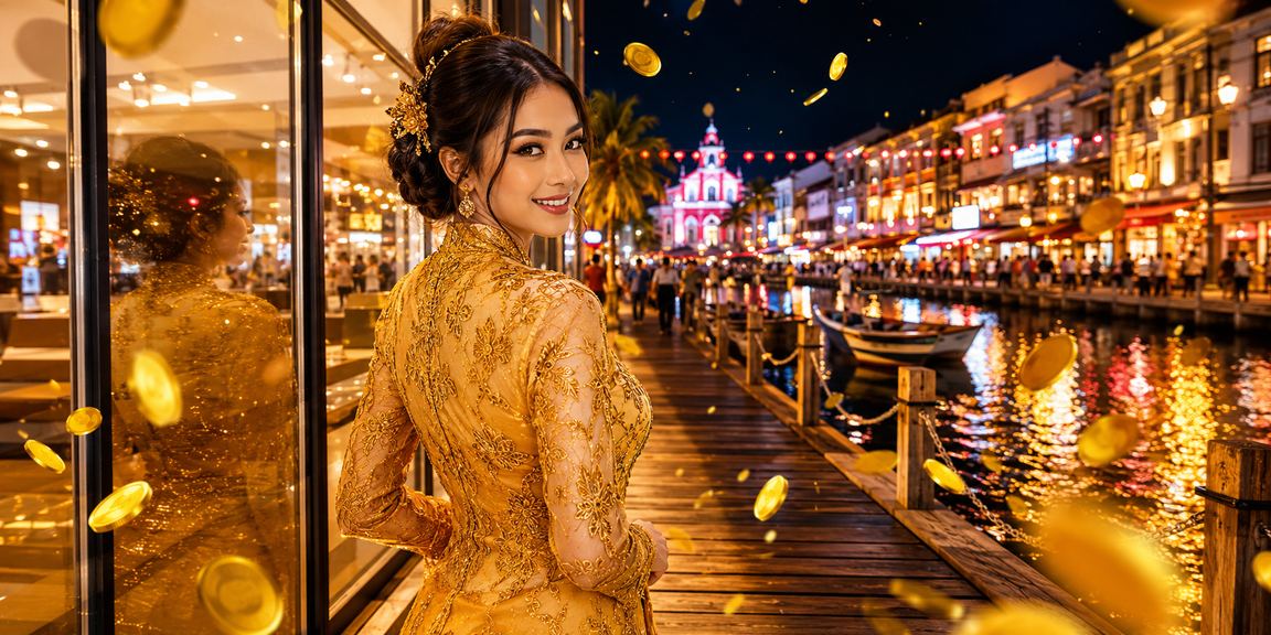 Promosi rebat bonus kun25 dengan tema kebaya klasik Malacca